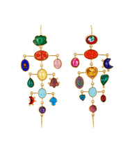 Load image into Gallery viewer, Rainbow Multilayer Balance Victorian Drop Earrings - READY TO SHIP

