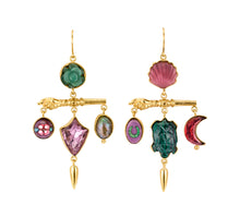 Load image into Gallery viewer, Victorian Pointing Hand Balance Drop Earrings - READY TO SHIP
