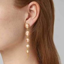 Load image into Gallery viewer, Five Cameo Drop Earrings - READY TO SHIP
