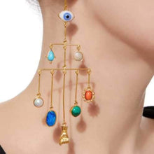 Load image into Gallery viewer, Eye Peeper Long Drop Earrings - READY TO SHIP
