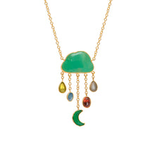 Load image into Gallery viewer, Cloud &amp; Rain Chain Drop Necklace - READY TO SHIP

