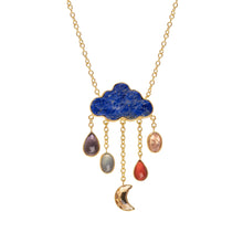 Load image into Gallery viewer, Cloud &amp; Rain Chain Drop Necklace - READY TO SHIP
