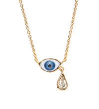 Load image into Gallery viewer, Blue Eye Teardrop Necklace - READY TO SHIP
