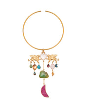 Load image into Gallery viewer, Winged Lion and Heart Necklace
