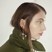 Load image into Gallery viewer, Eye Cross Drop Earrings - READY TO SHIP
