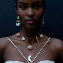 Load image into Gallery viewer, Pearl and Shell Drop Necklace - READY TO SHIP

